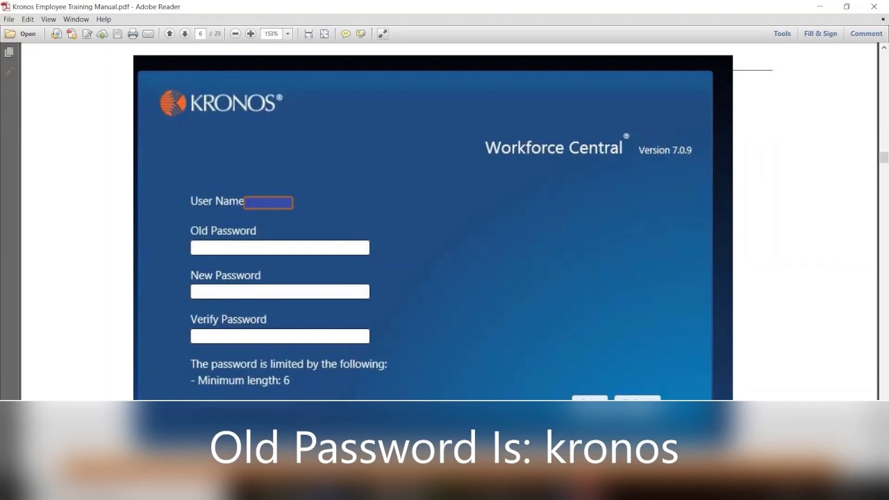 kronos employee login