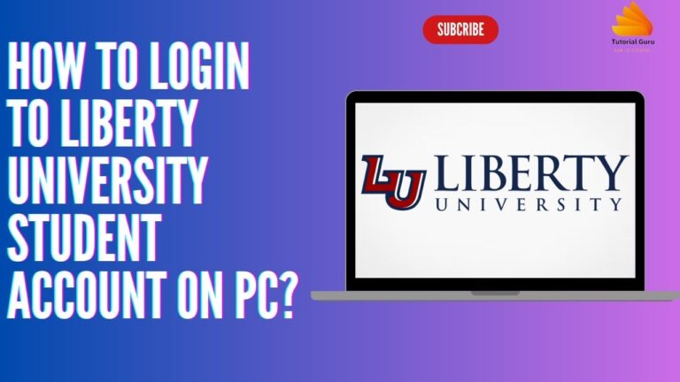 How To Login To Liberty University Student Account On PC YouTube
