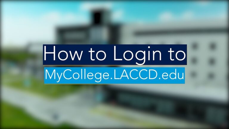 How To Login To Mycollege LACCD edu YouTube