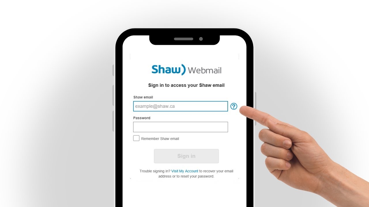 shaw email account login