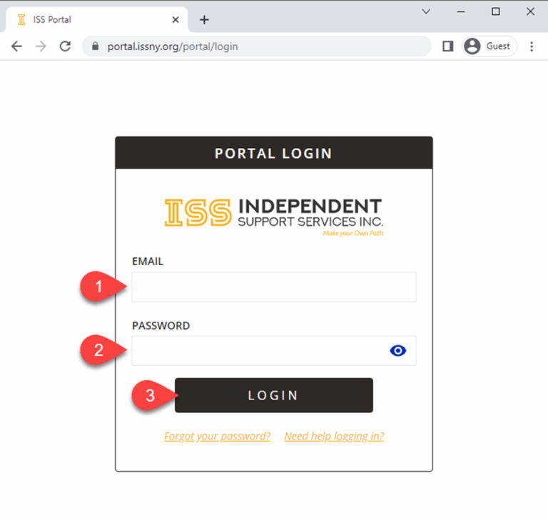 How To Login To The IS ISS Help