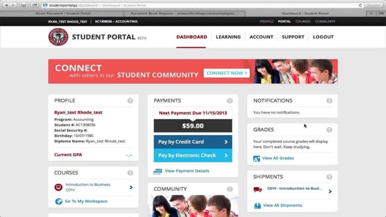 How To Login To The New Ashworth College JMHS Student Portal YouTube