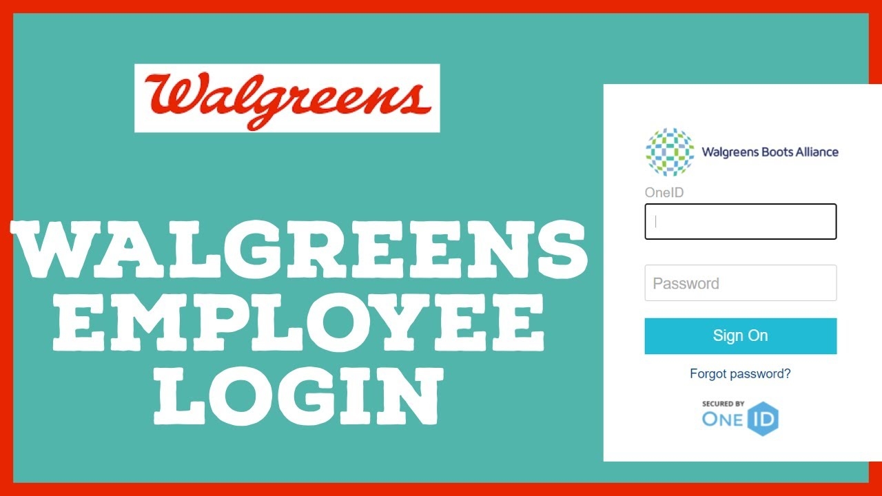 How To Login To Walgreens Employee Account YouTube