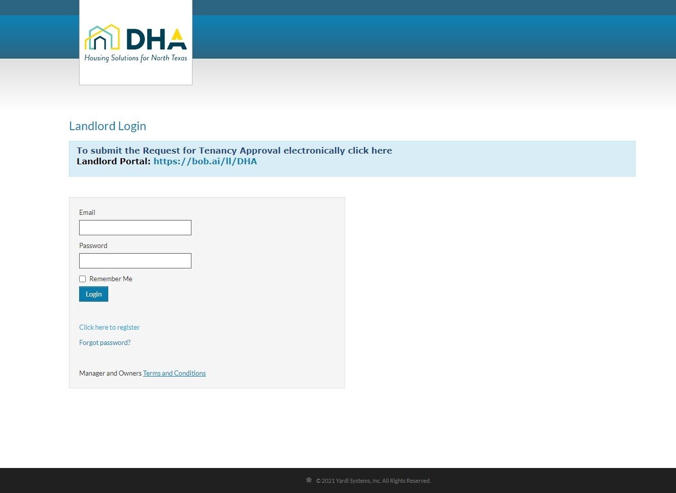 How To Register For The RentCafe Landlord Portal DHA