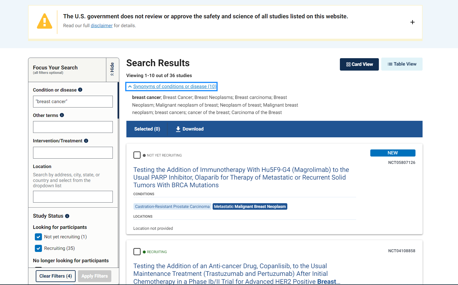 clinical trials.gov login clinical trials.gov login
