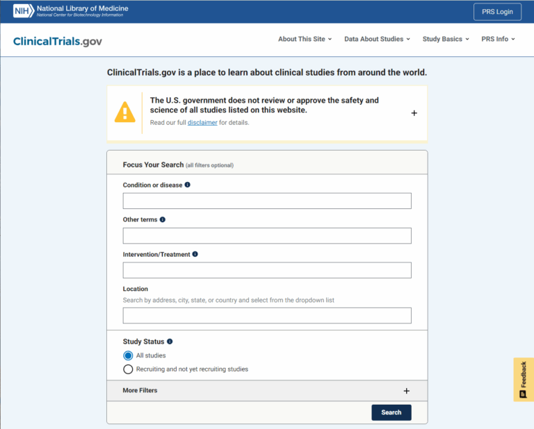 How To Search For Clinical Studies ClinicalTrials gov