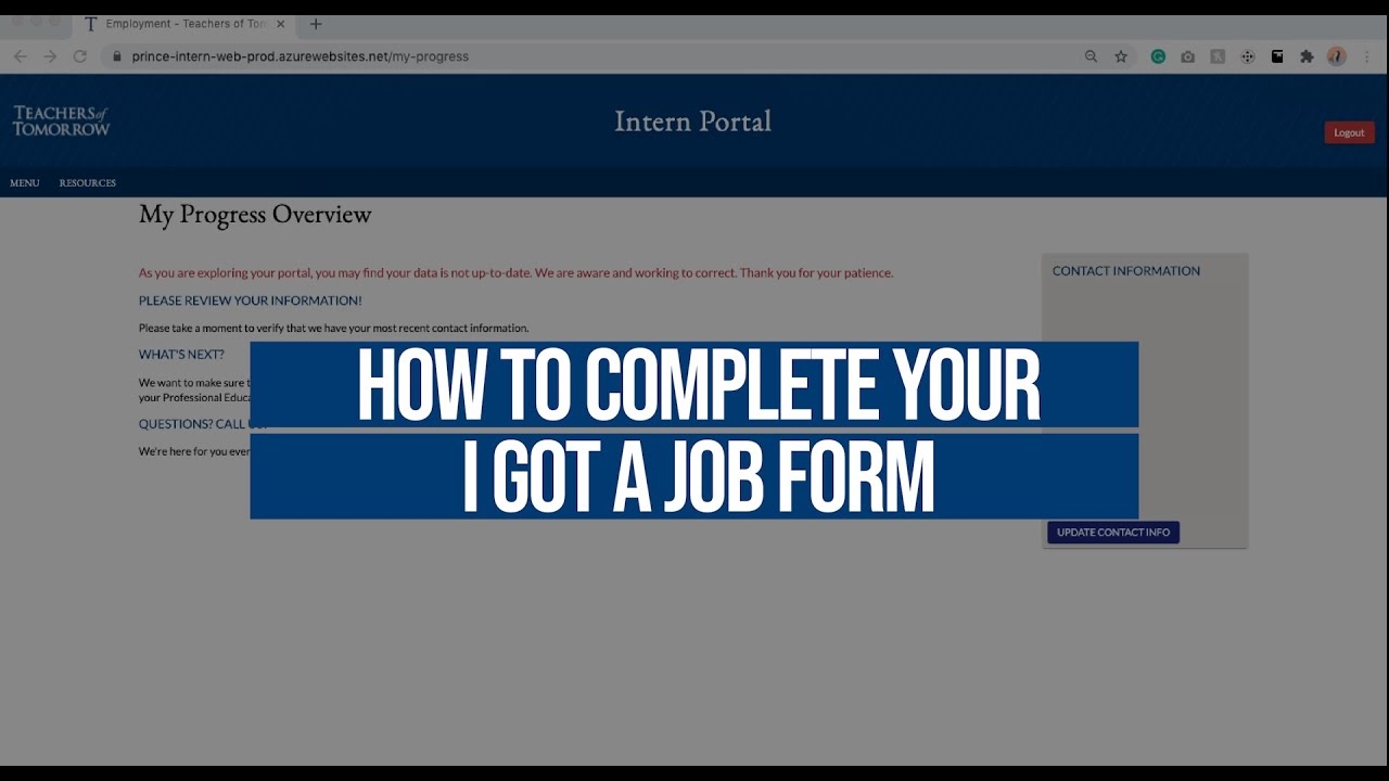 How To Submit The I Got A Job From Texas Teachers