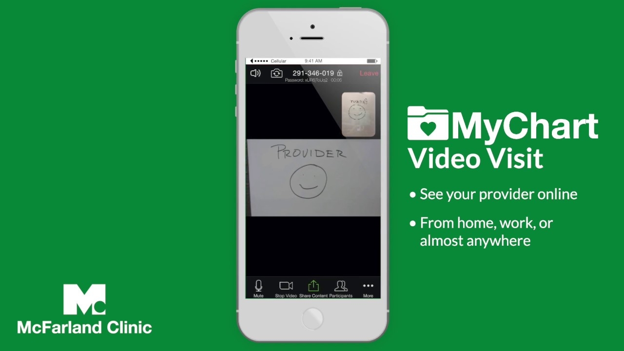 How To Use MyChart Video Visits McFarland Clinic YouTube