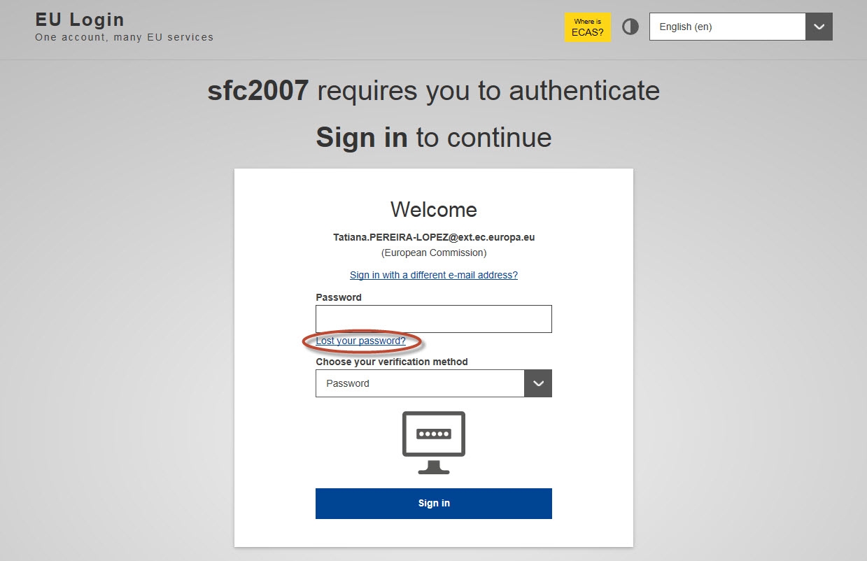 I Forgot My Password What Should I Do SFC Support Portal