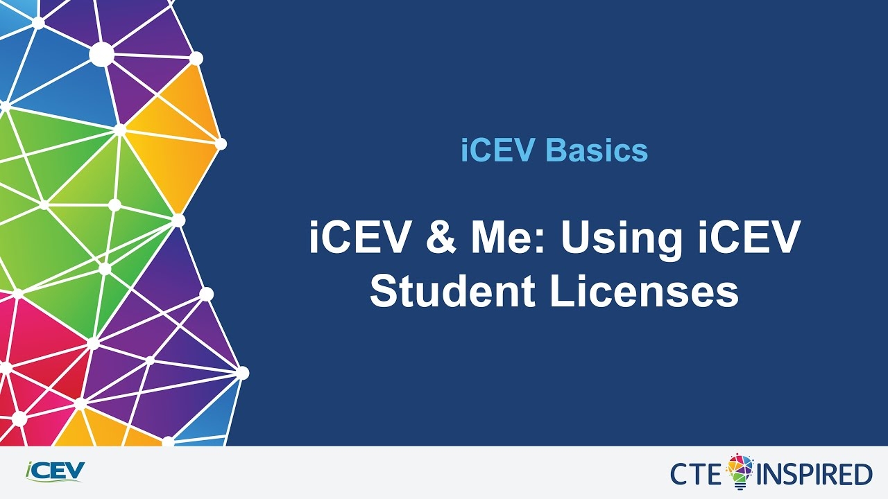 ICEV Me Using ICEV Student Licenses YouTube