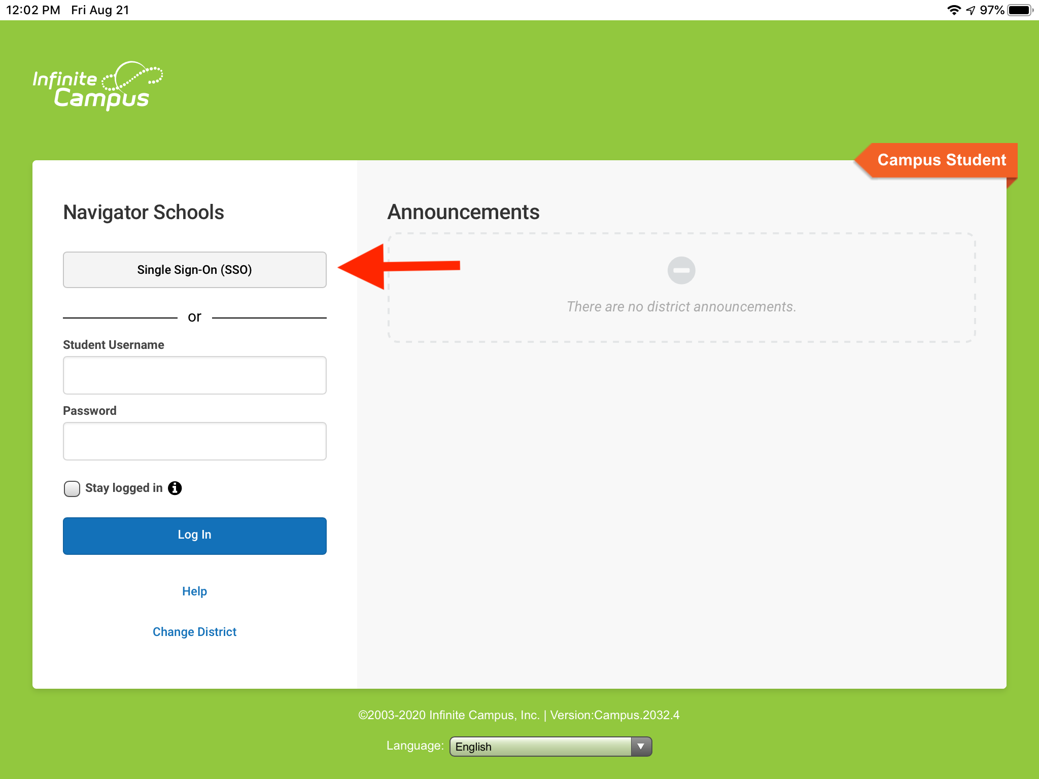 student campus login