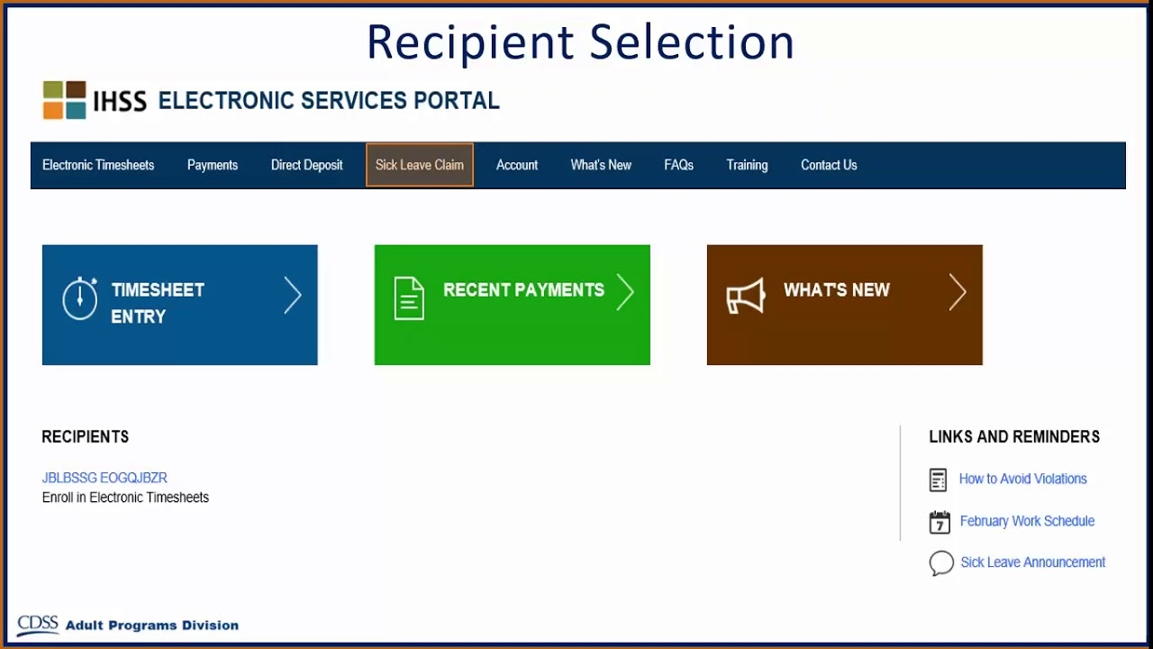ihss portal login