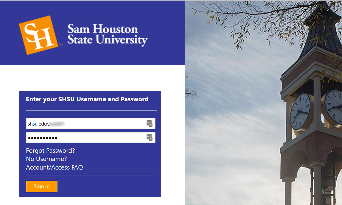 shsu email login