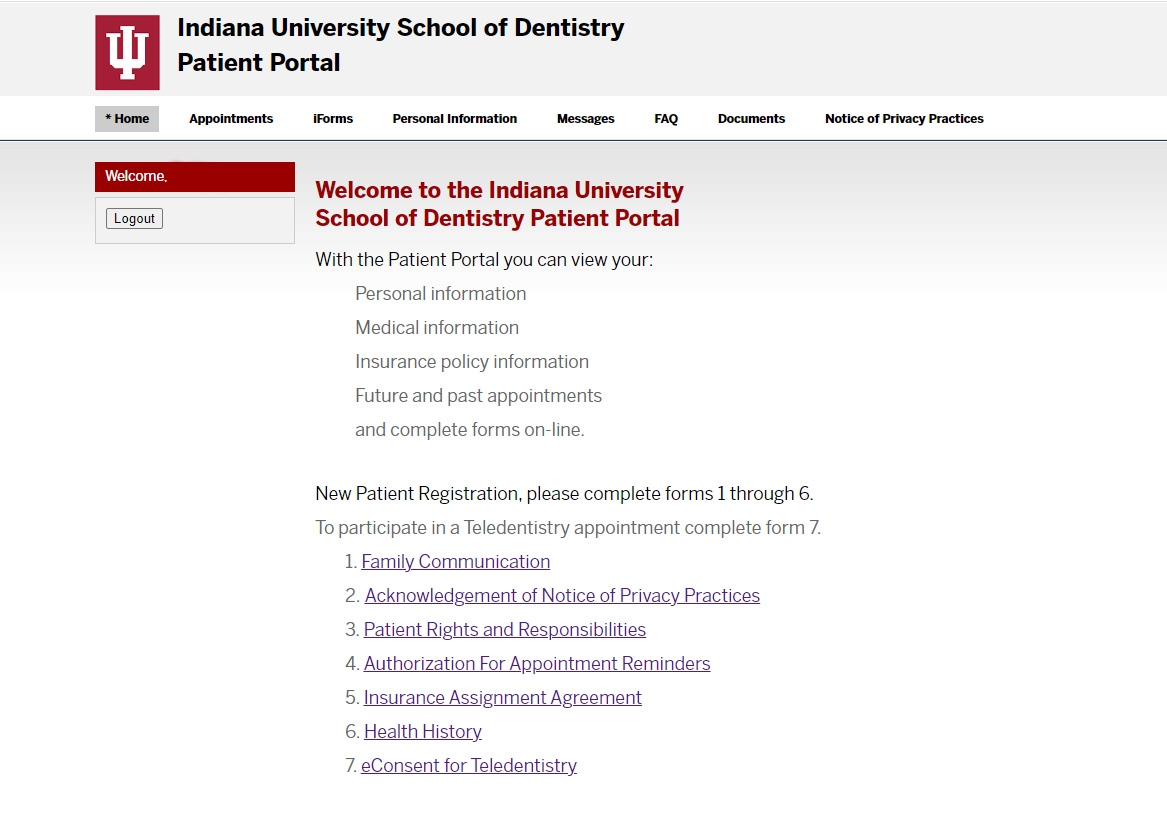IUSD Launches New Patient Portal School News News Events About Indiana University School Of Dentistry Indiana University Indianapolis
