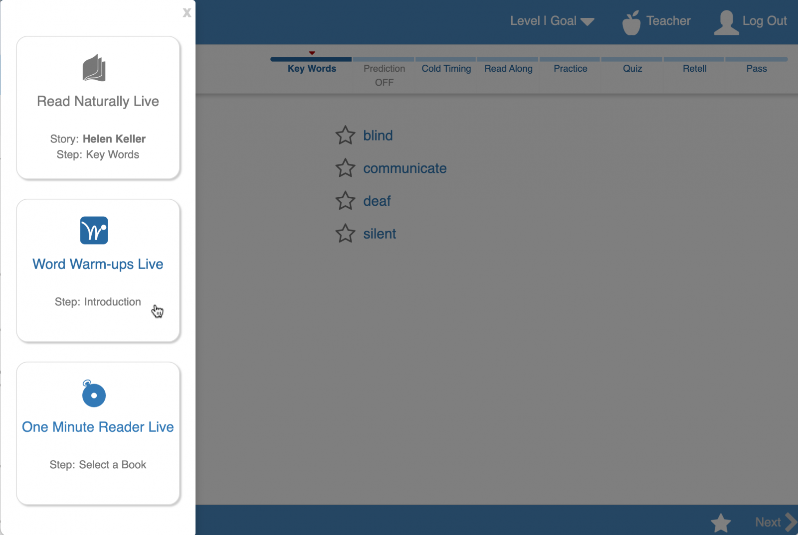 read live student login