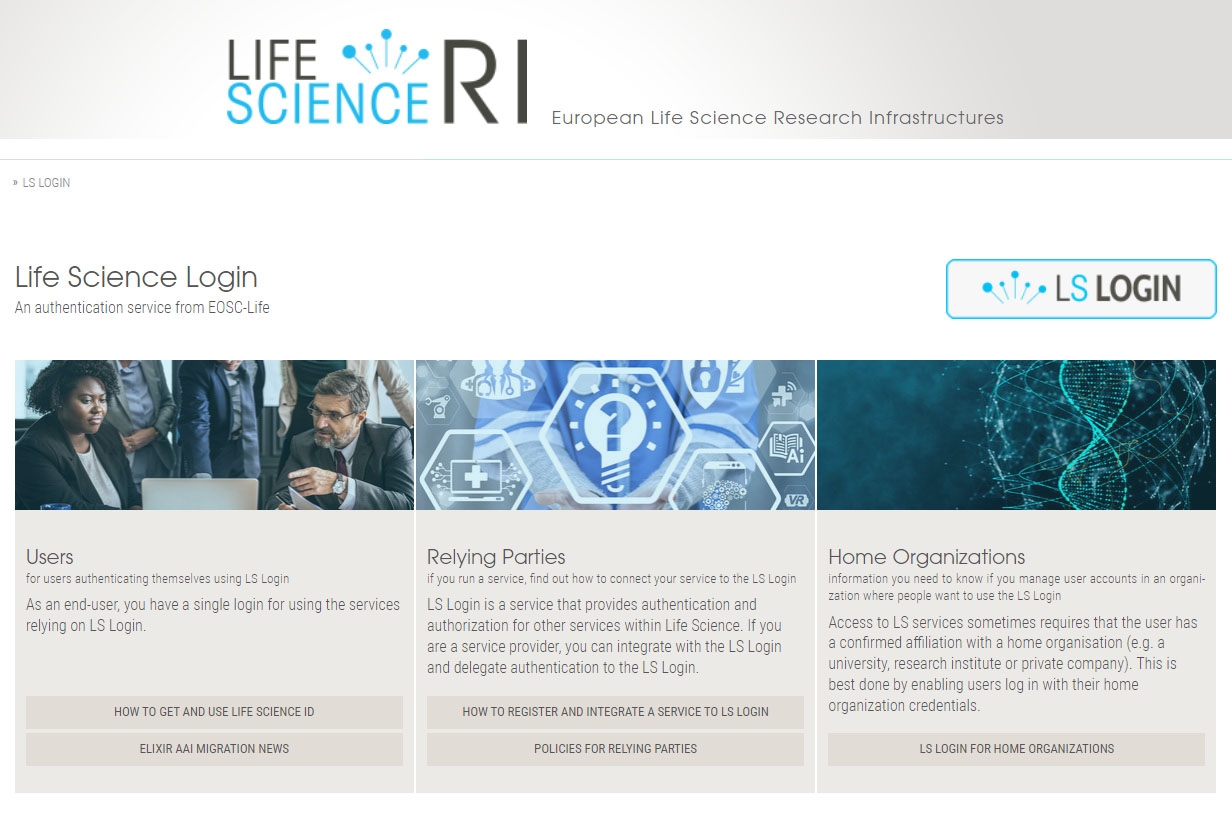 Launch Of LS Login EOSC Life Launch Of LS Login EOSC Life