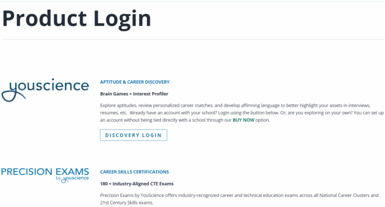 Log In To The YouScience Platform And Employer Connections YouScience