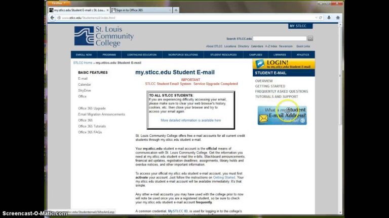 Logging In To STLCC Email YouTube