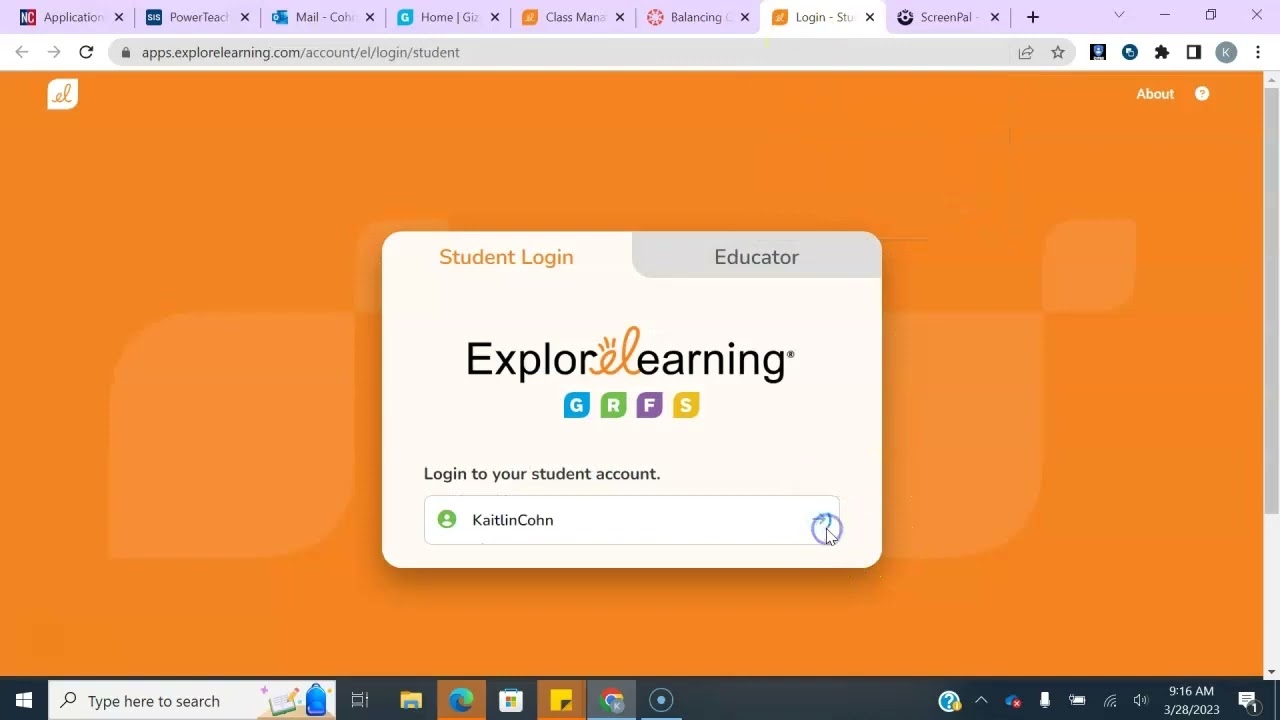 Logging Into Gizmos YouTube