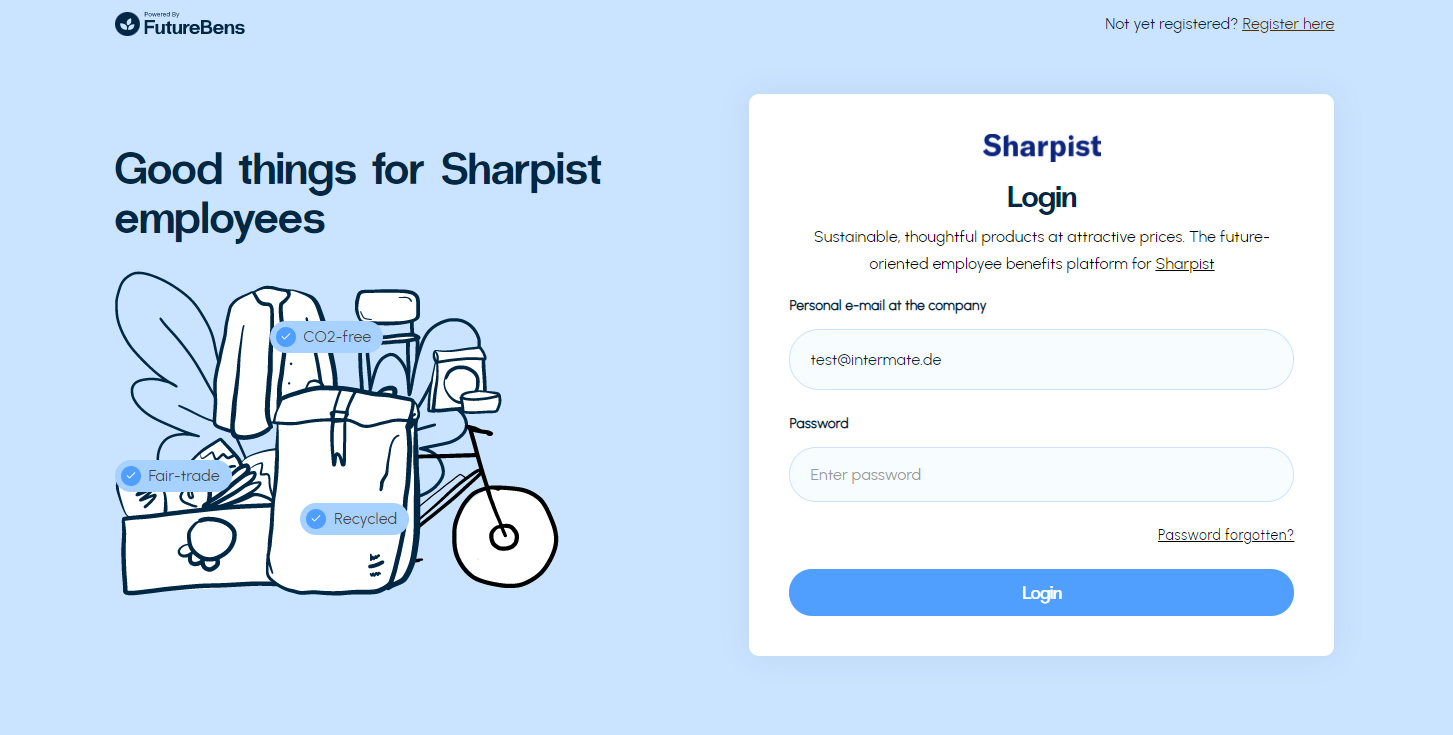 sharp employee login