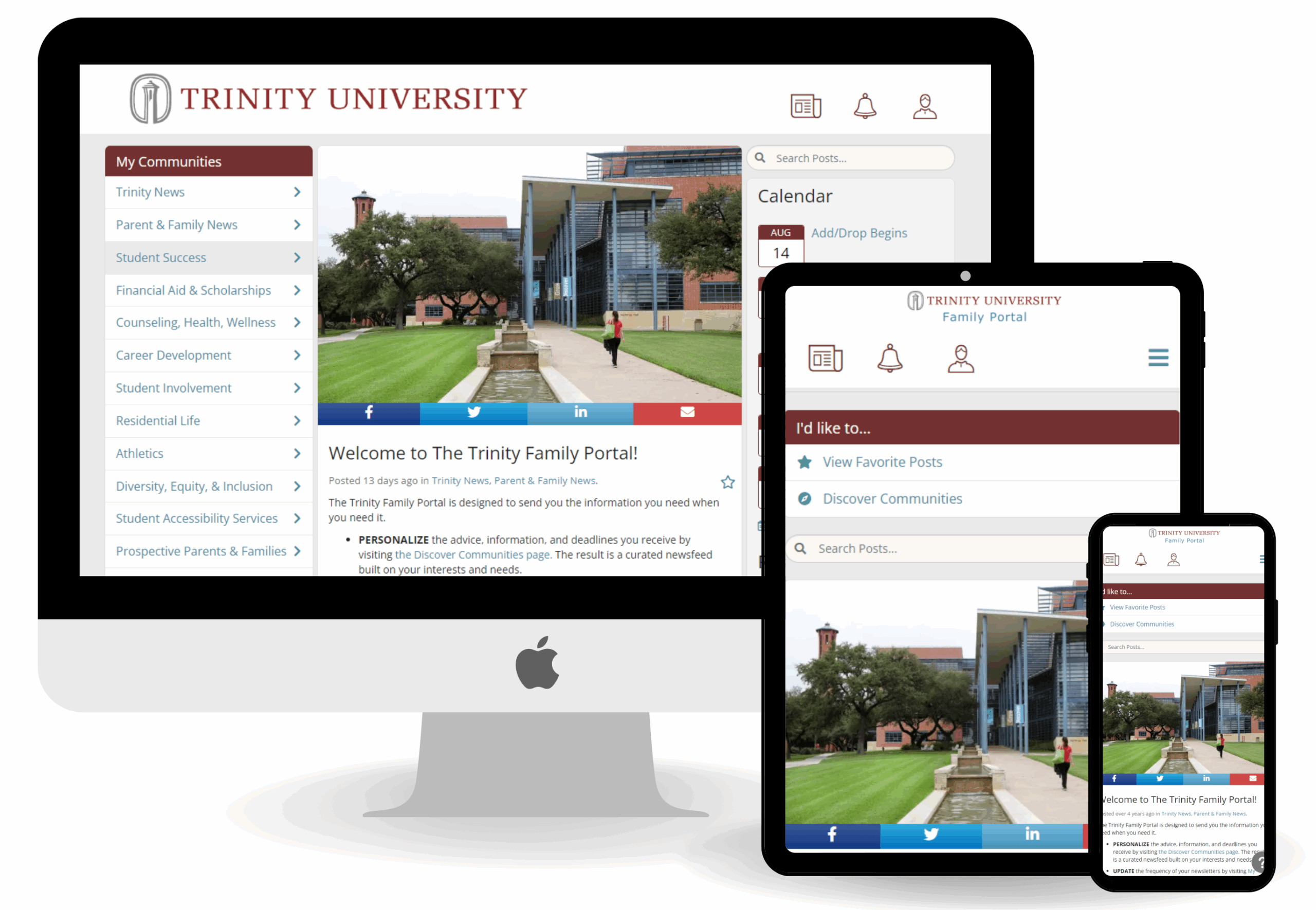 trinity portal login