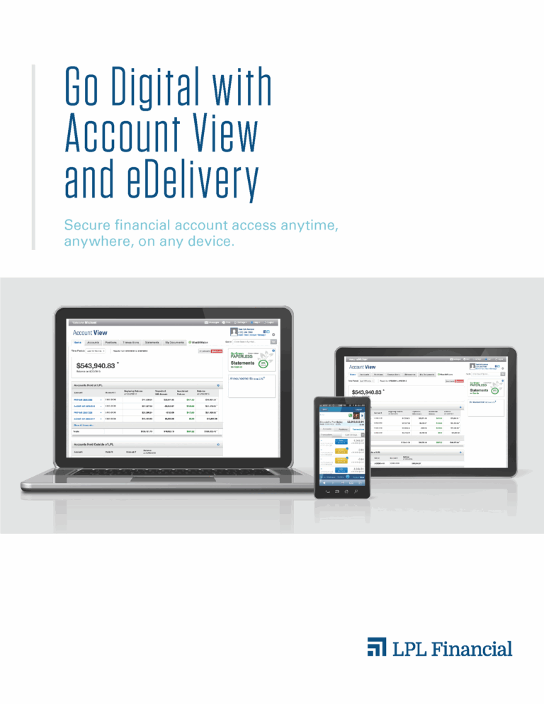 LPL Financial Account View ACT Advisors 