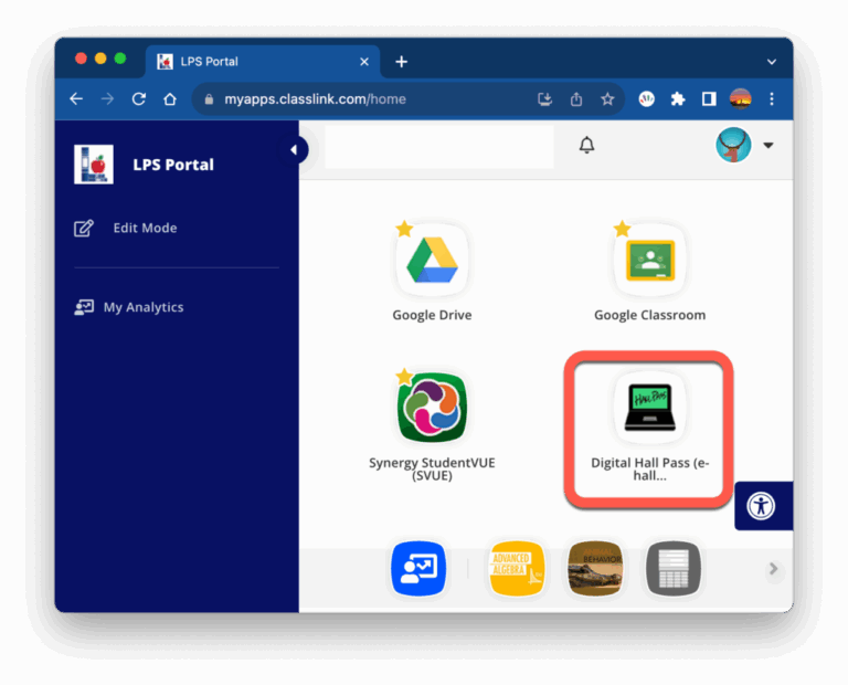 LPS Computing Services Digital Hall Pass