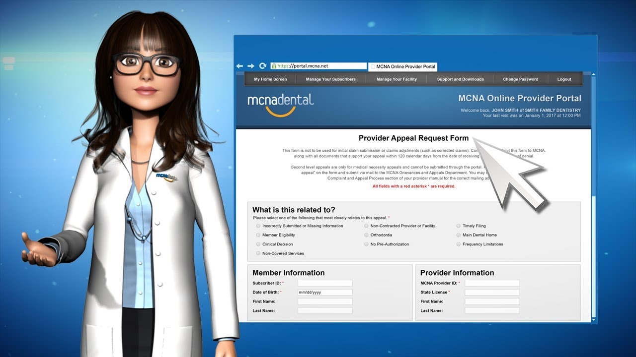 mcna dental provider login
