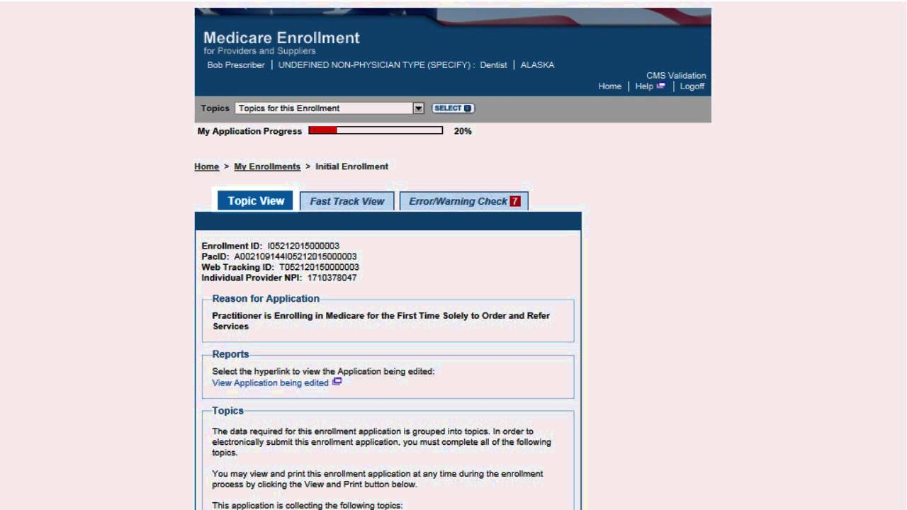 Medicare Provider Enrollment Through PECOS YouTube