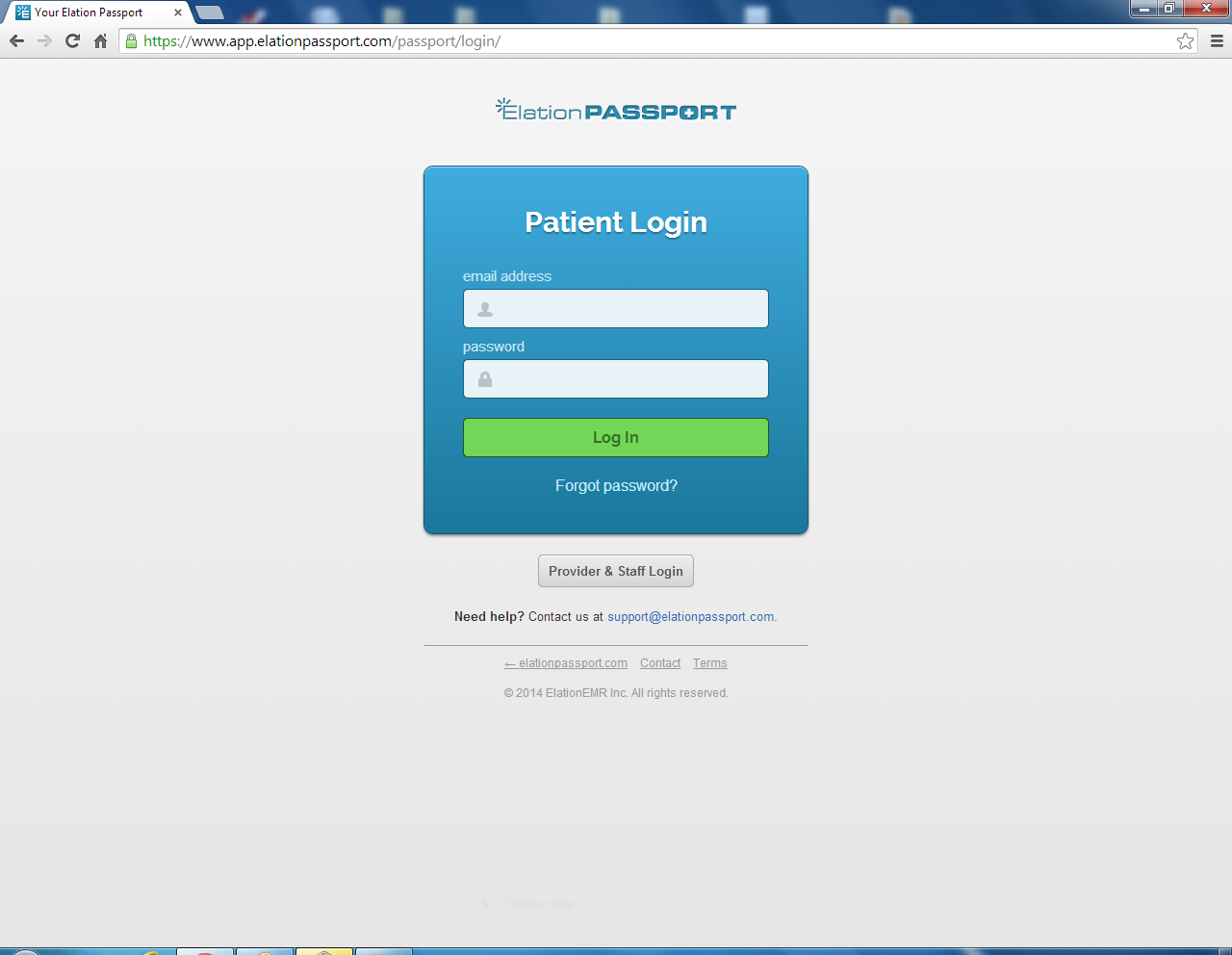 elation emr provider login