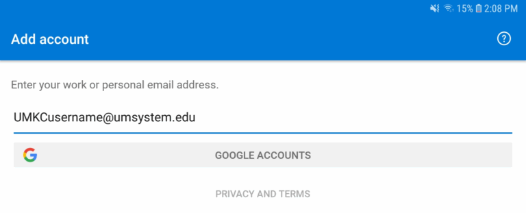 Mobile Outlook Information Services University Of Missouri Kansas City