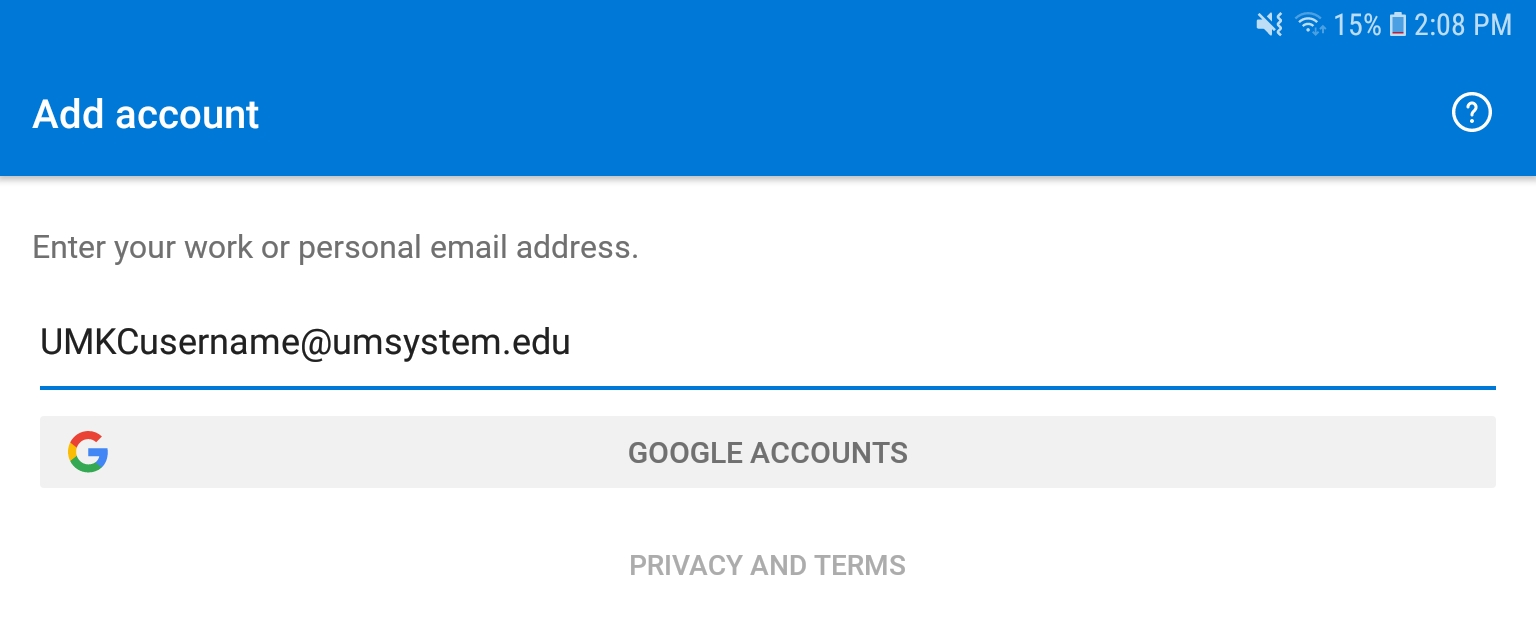 Mobile Outlook Information Services University Of Missouri Kansas City