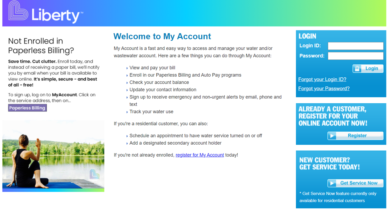 liberty portal login