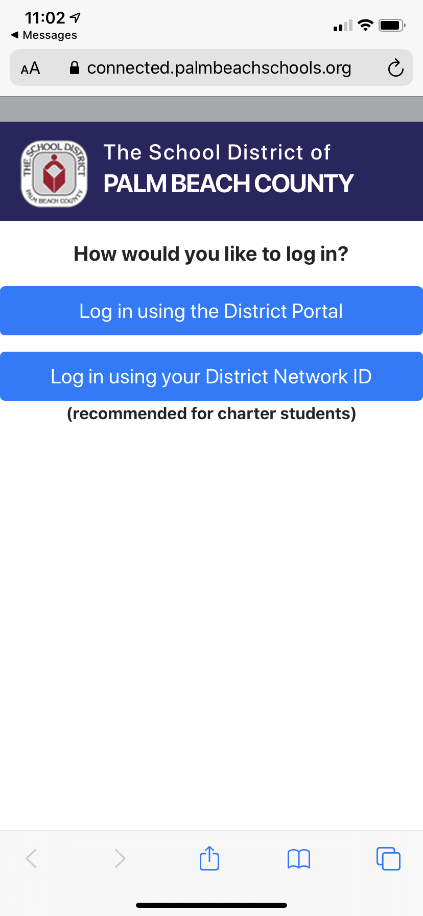 palm beach district portal login