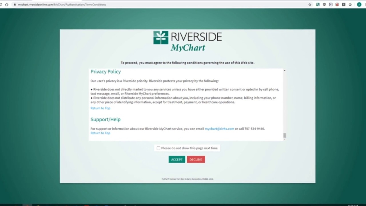 MyChart Patient Portal Riverside Health L Southeastern VA