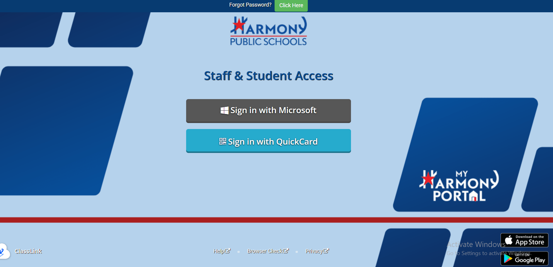 myharmony portal login