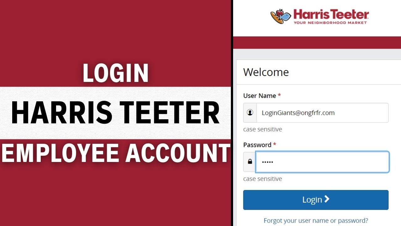 MyHTSpace Portal Login 2024 Harris Teeter Employee Login YouTube