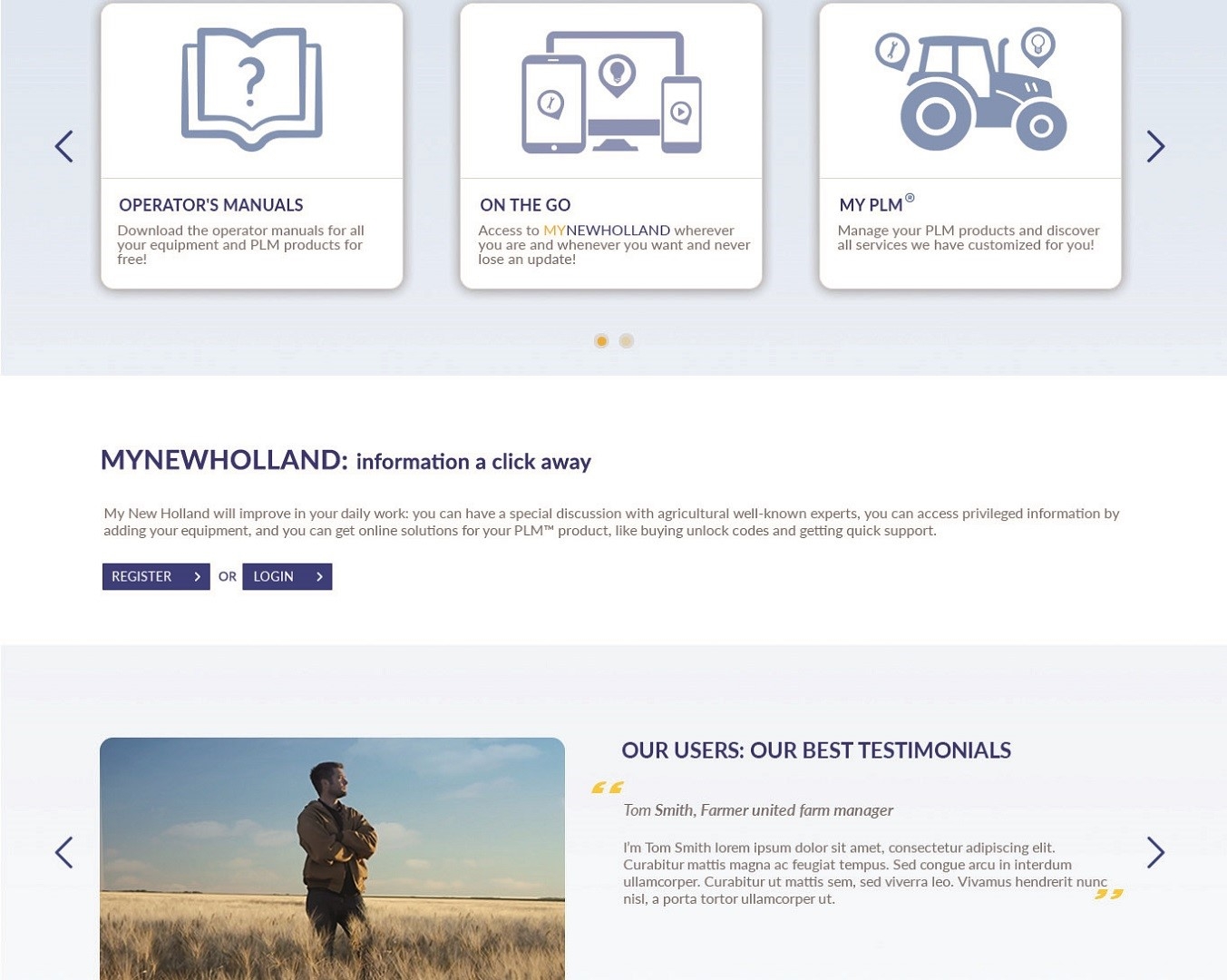 MyNew Holland Portal And App Provide Single Gateweay To A World Of New Holland Services To Enhance Customers Productivity