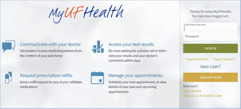 MyUFHealth Activation Student Health Care Center College Of Medicine University Of Florida