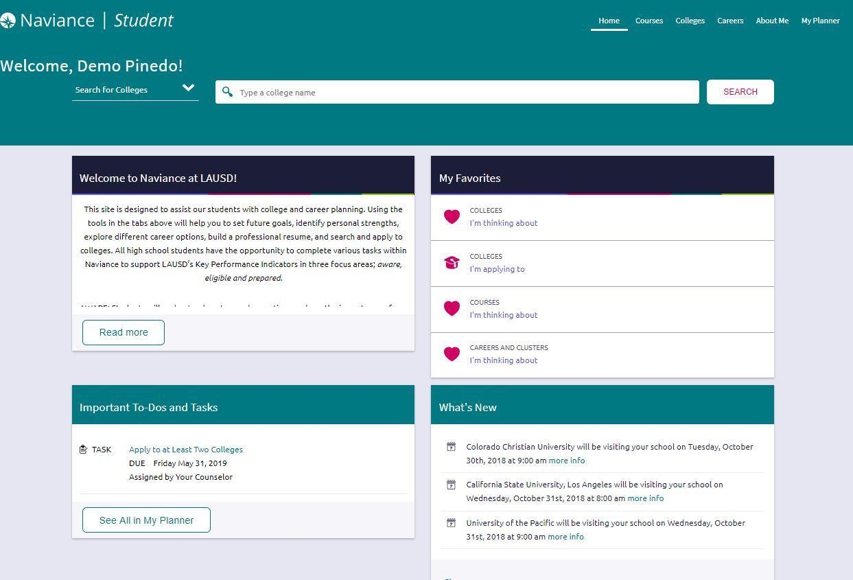 naviance login student