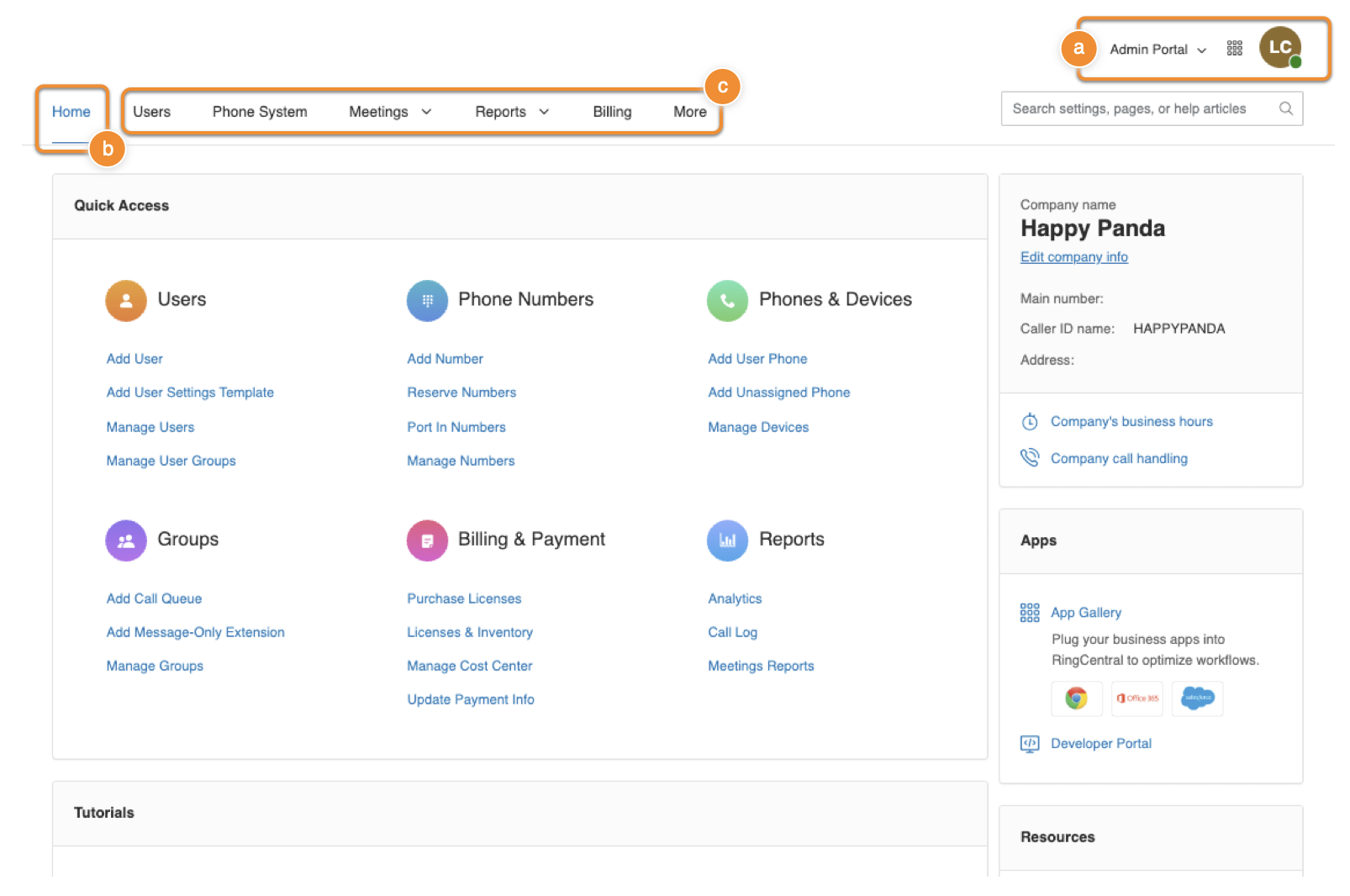 Navigating The RingCentral Admin Portal