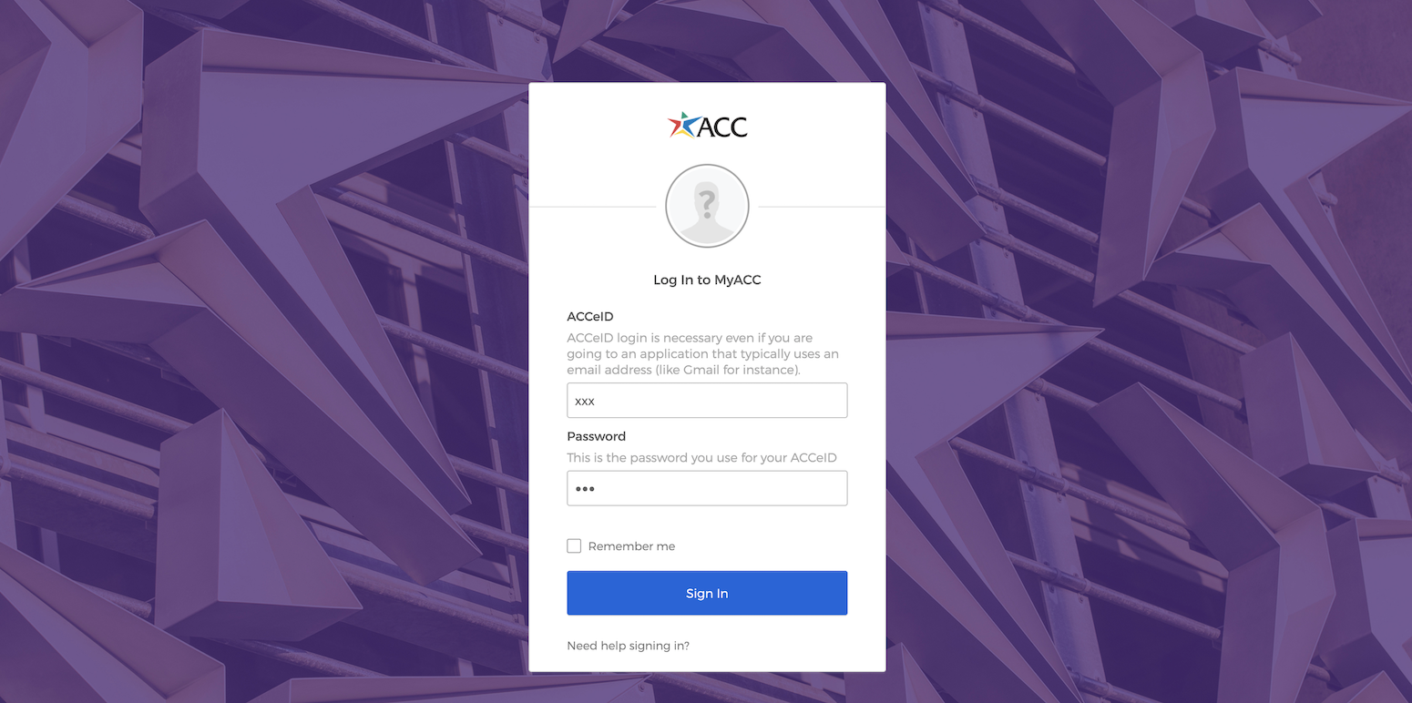 acc email login