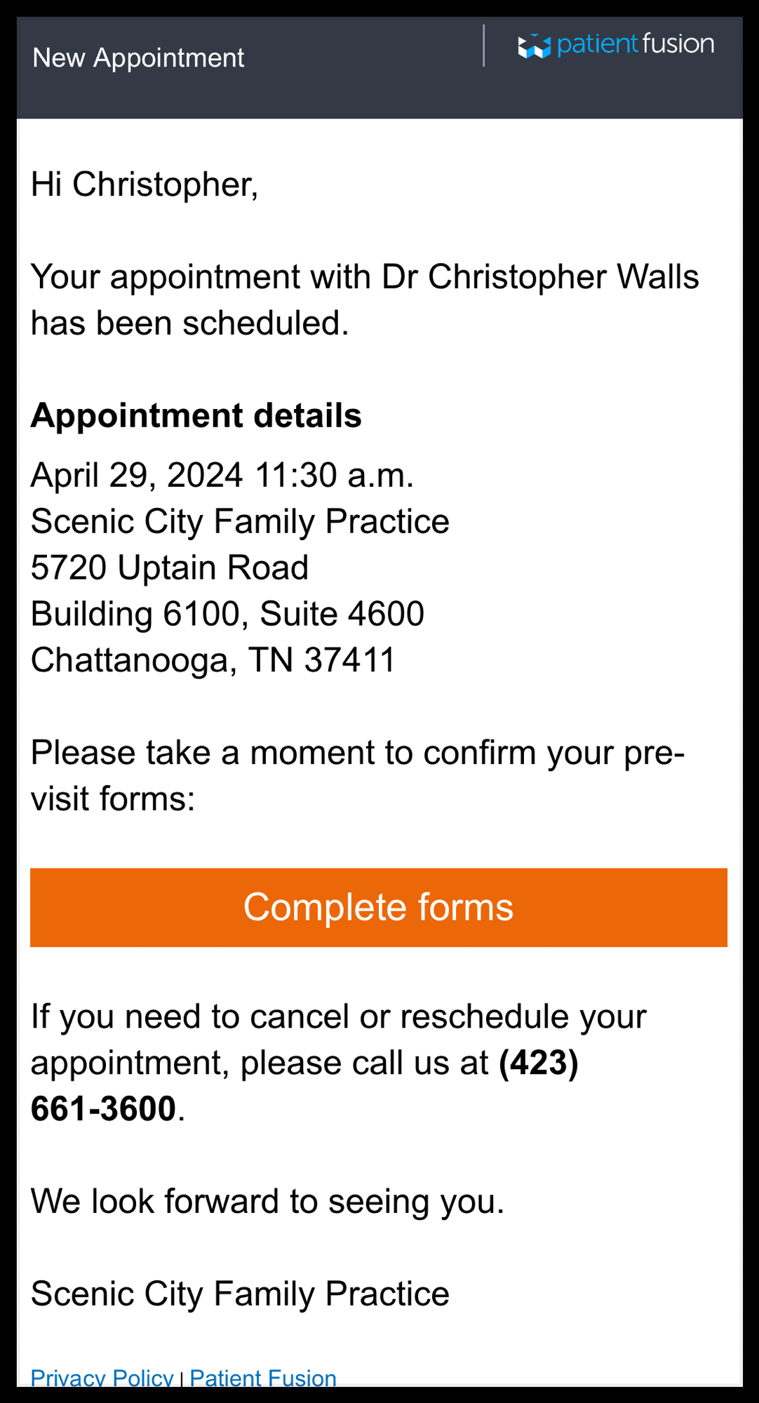 patient fusion portal login