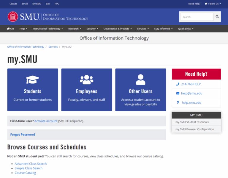 New Student Dashboard Simplifies My SMU Tasks