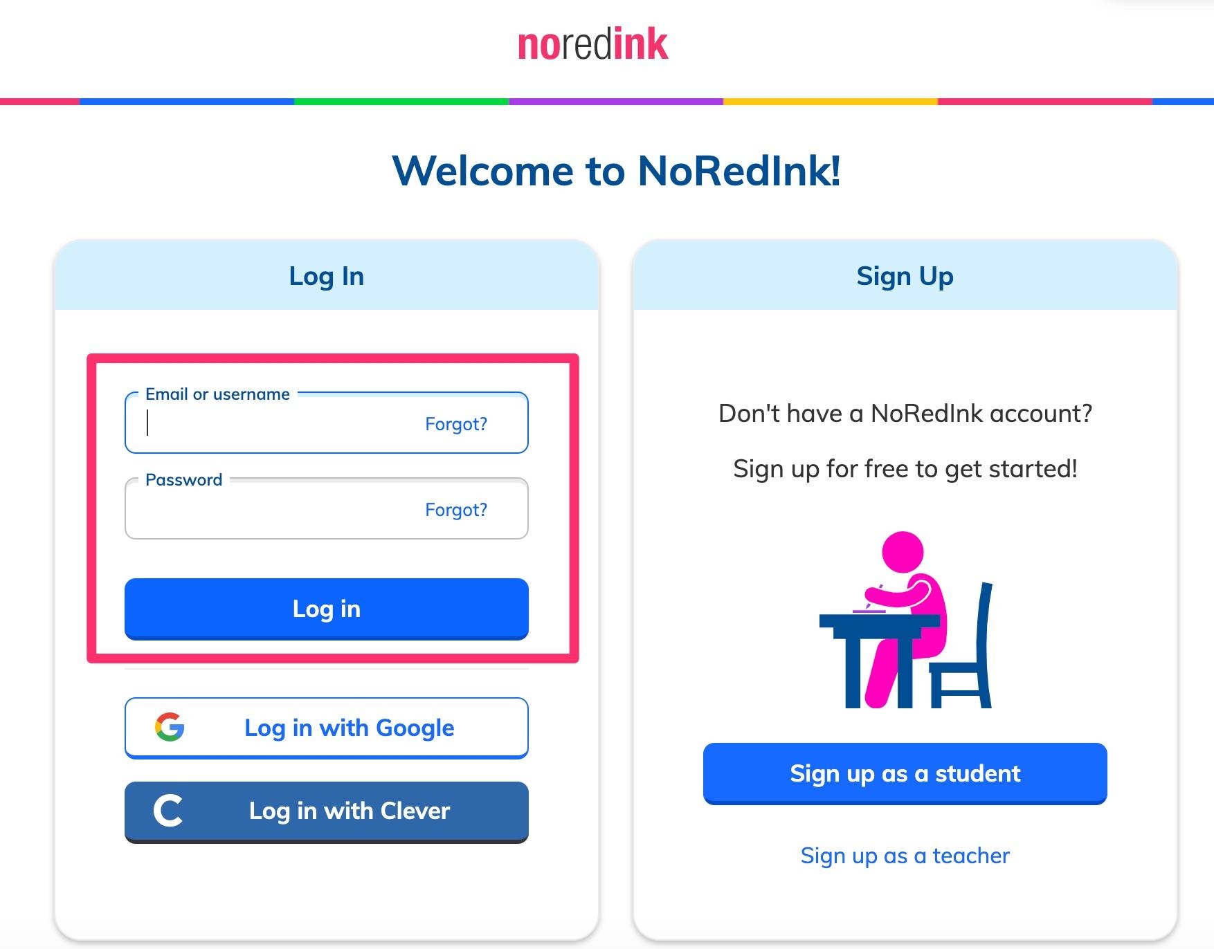 noredink student login