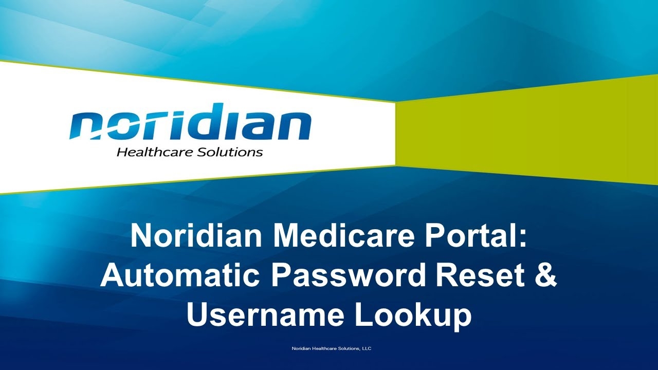noridian portal login