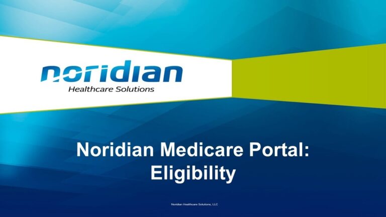 Noridian Medicare Portal Eligibility YouTube