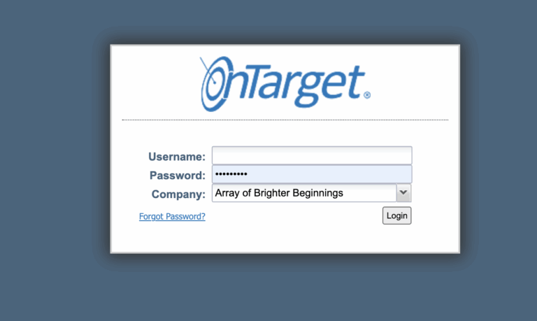 OnTarget And EVV Login Array Of Brighter Beginnings Inc 