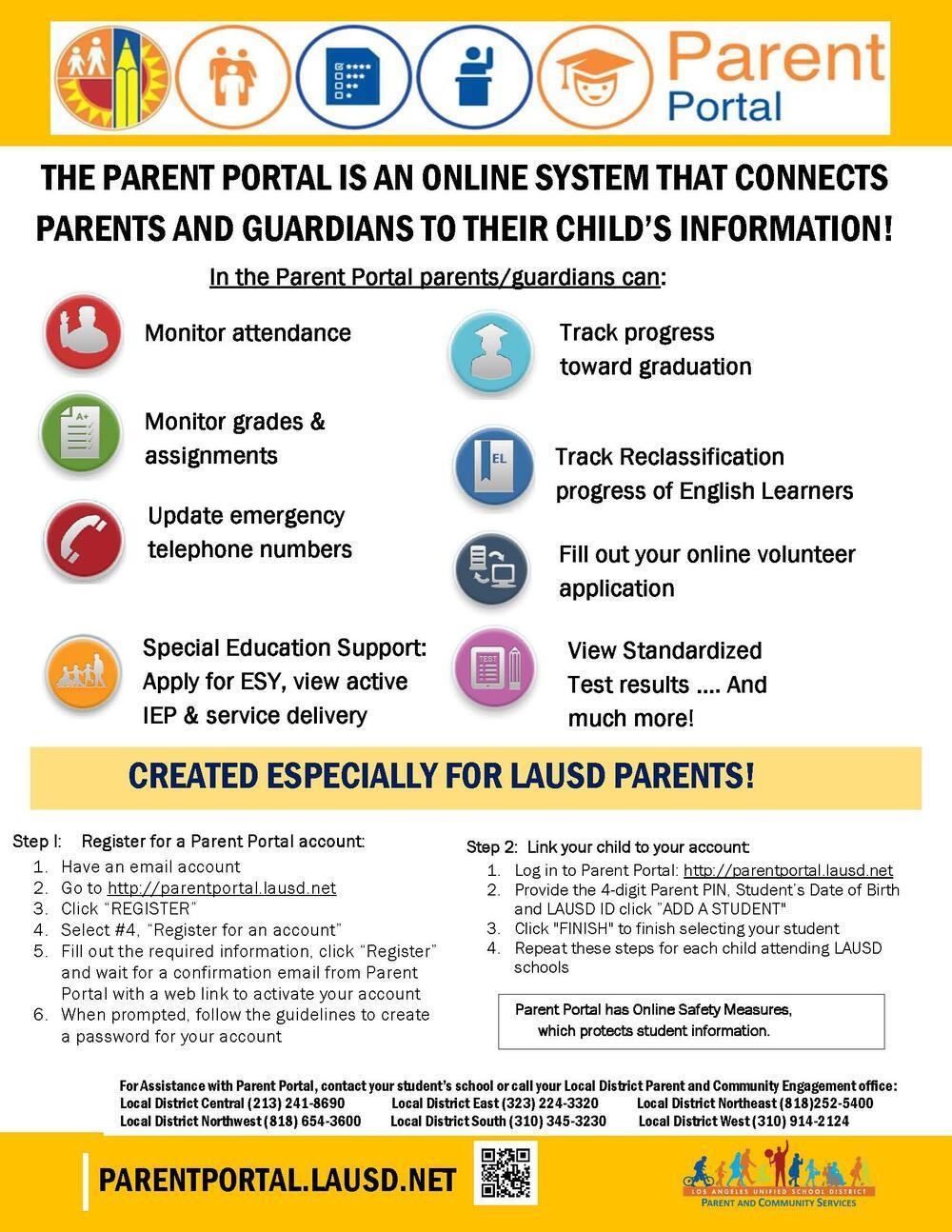 lausd parent portal login