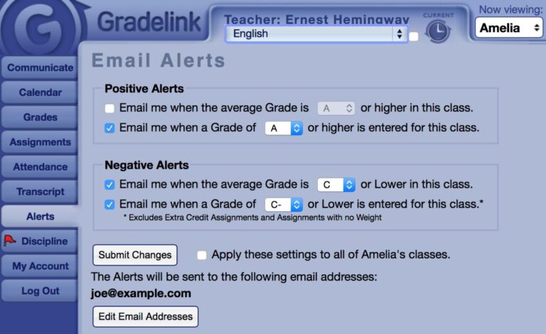 Parent Portal School Email Alerts Calendar For Engagement